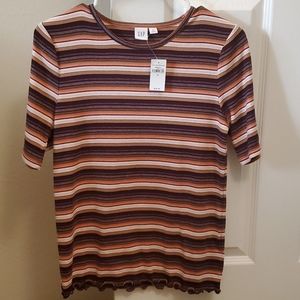 NWT Gap Striped Top Sz M